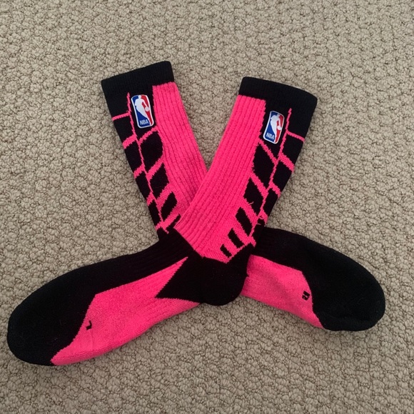 pink nba socks